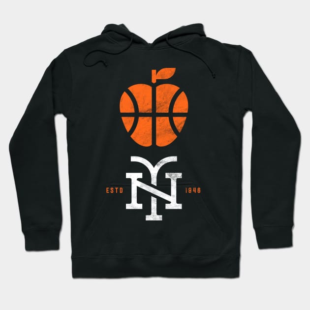 Cool Big Apple New York Knicks Basketball Fan Hoodie by BooTeeQue